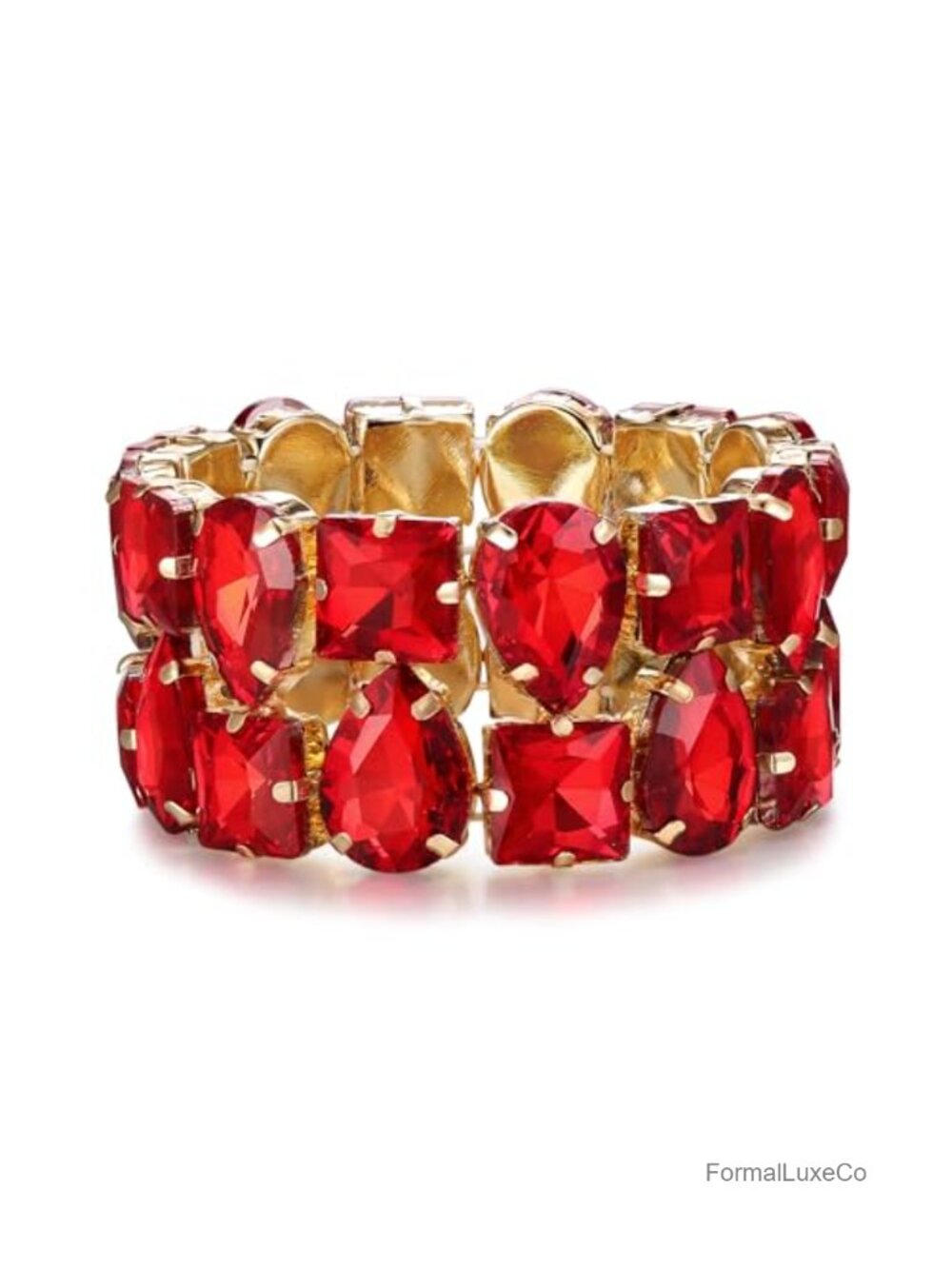 Marquise Rhinestone Stretch Bracelet Bridal Wedding Party Accessory